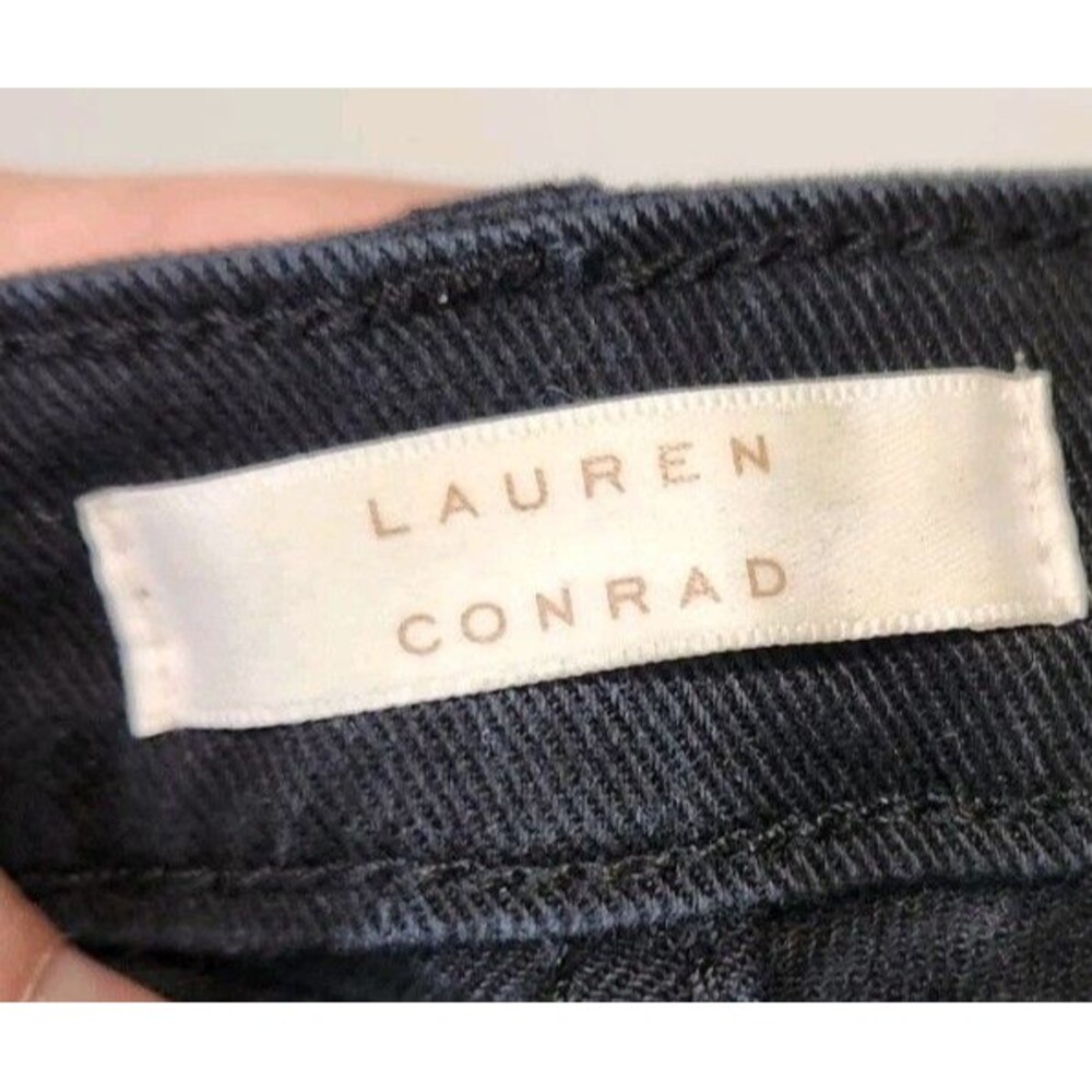 Lauren Conrad LC Women's Black Shorts Denim Size 12 Wash Wear Casual Summer - Picture 5 of 8